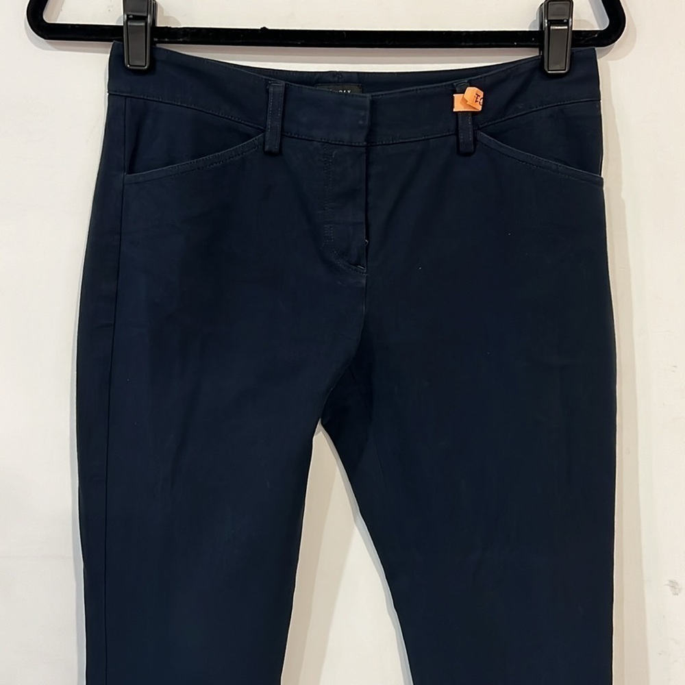 Theory Navy Blue Straight Leg Dress Pants Trousers size 4 - Picture 4 of 12